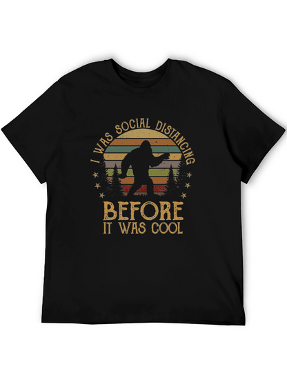 Social Distancing Bigfoot Graphic Tee