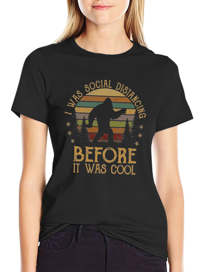 Social Distancing Bigfoot Graphic Tee