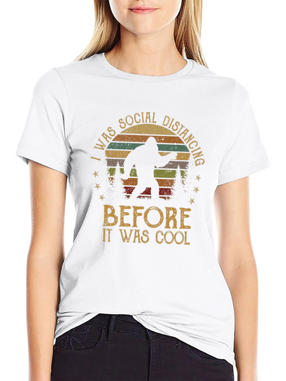 Social Distancing Bigfoot Graphic Tee