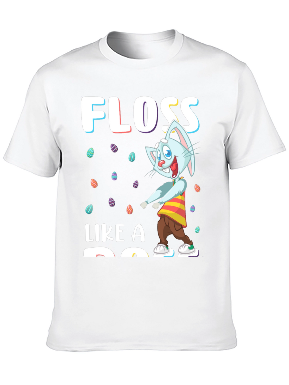 Easter Bunny Floss Like A Boss Black T-Shirt
