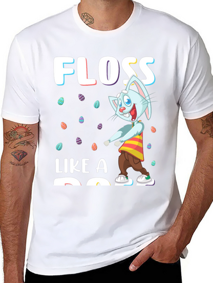 Easter Bunny Floss Like A Boss Black T-Shirt