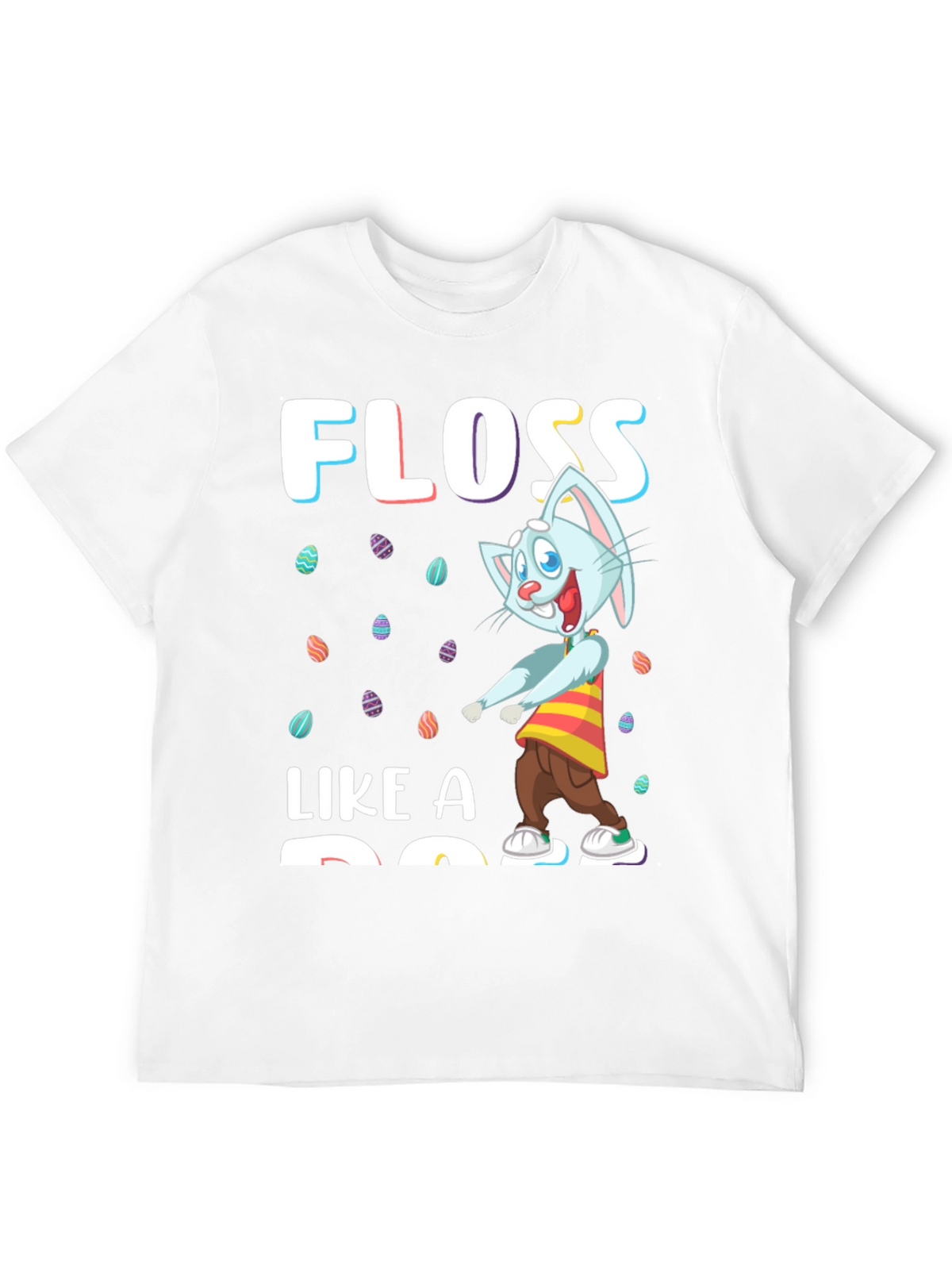Easter Bunny Floss Like A Boss Black T-Shirt