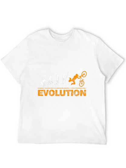 Evolution of Biking Black T-Shirt