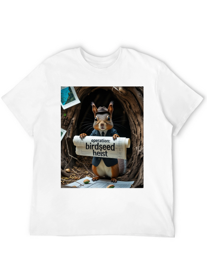 Birdseed Heist Squirrel T-Shirt