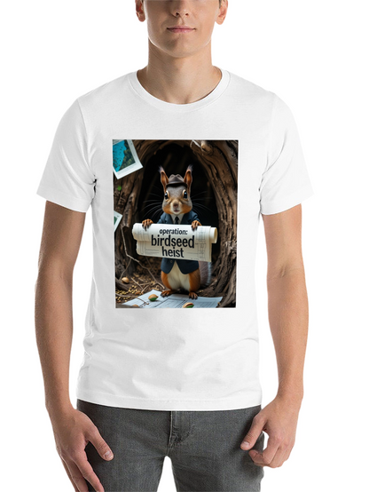 Birdseed Heist Squirrel T-Shirt
