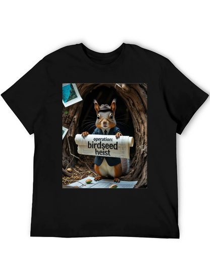 Birdseed Heist Squirrel T-Shirt
