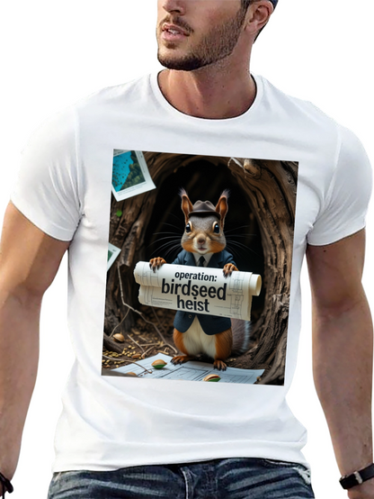 Birdseed Heist Squirrel T-Shirt