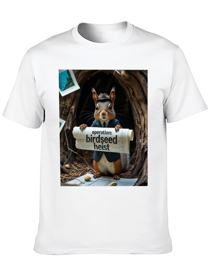 Birdseed Heist Squirrel T-Shirt