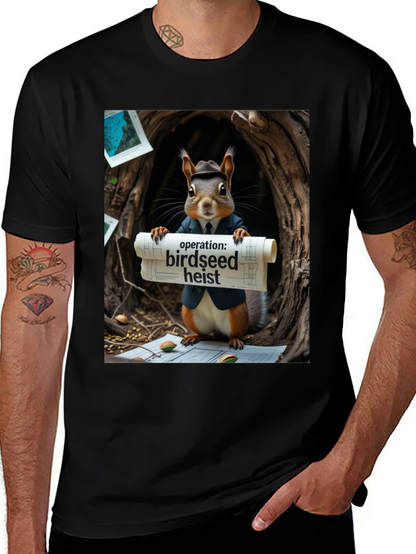 Birdseed Heist Squirrel T-Shirt
