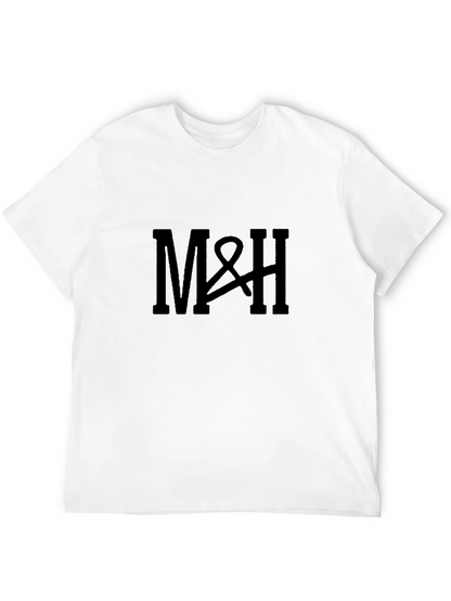 M&H Black Cotton Graphic Tee