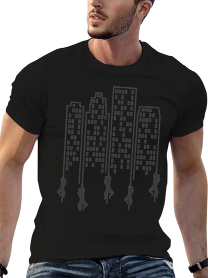 City Climber Graphic Tee - Urban Adventure Shirt