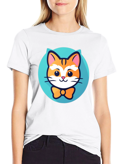 Cute Cat Bowtie T-Shirt