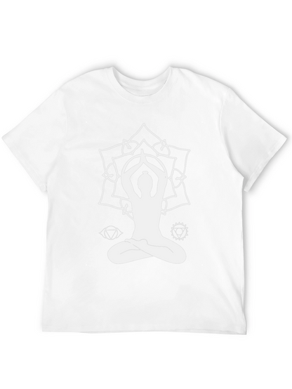 Yoga Mandala Graphic T-Shirt - Black
