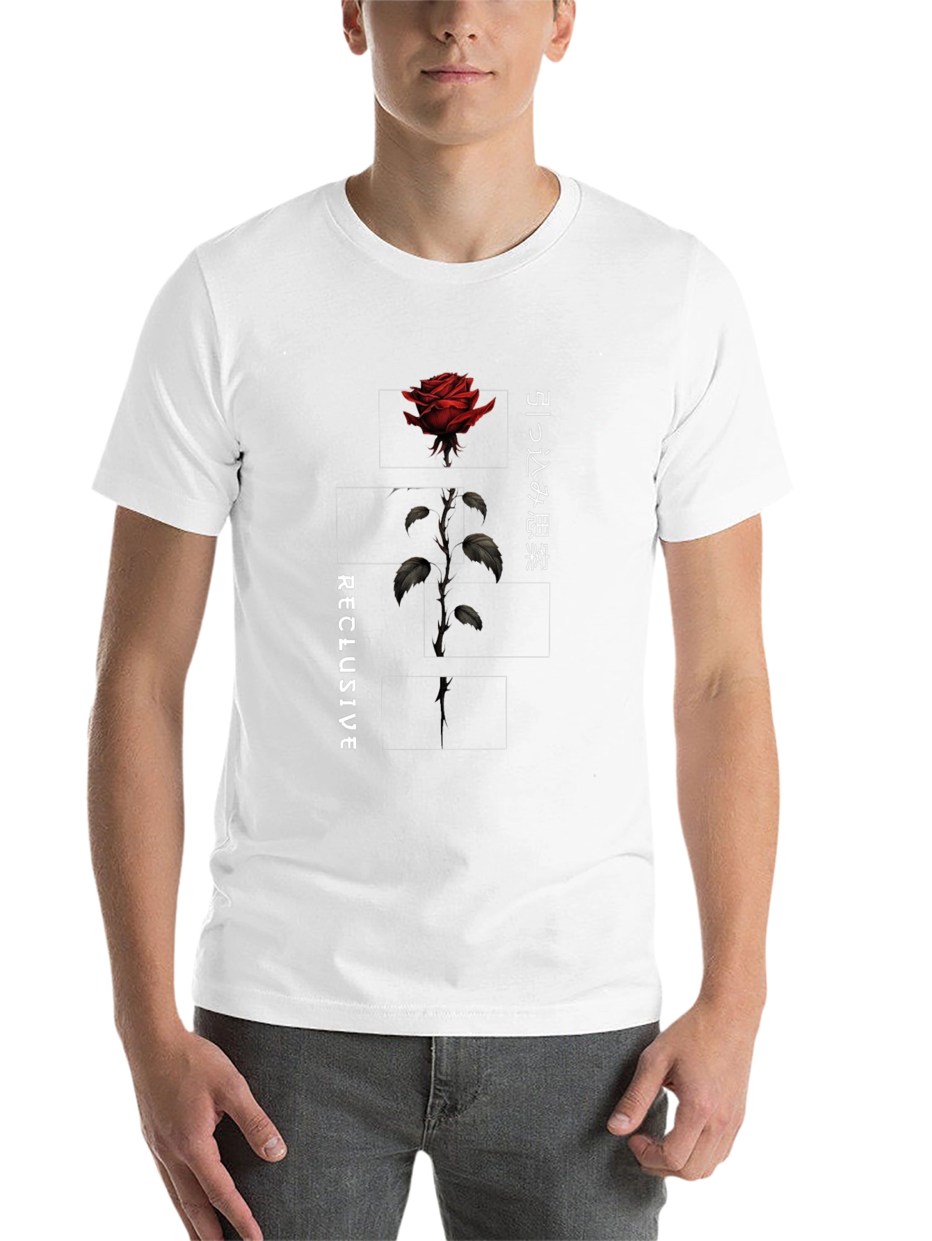 Reclusive Rose Graphic Tee - Black