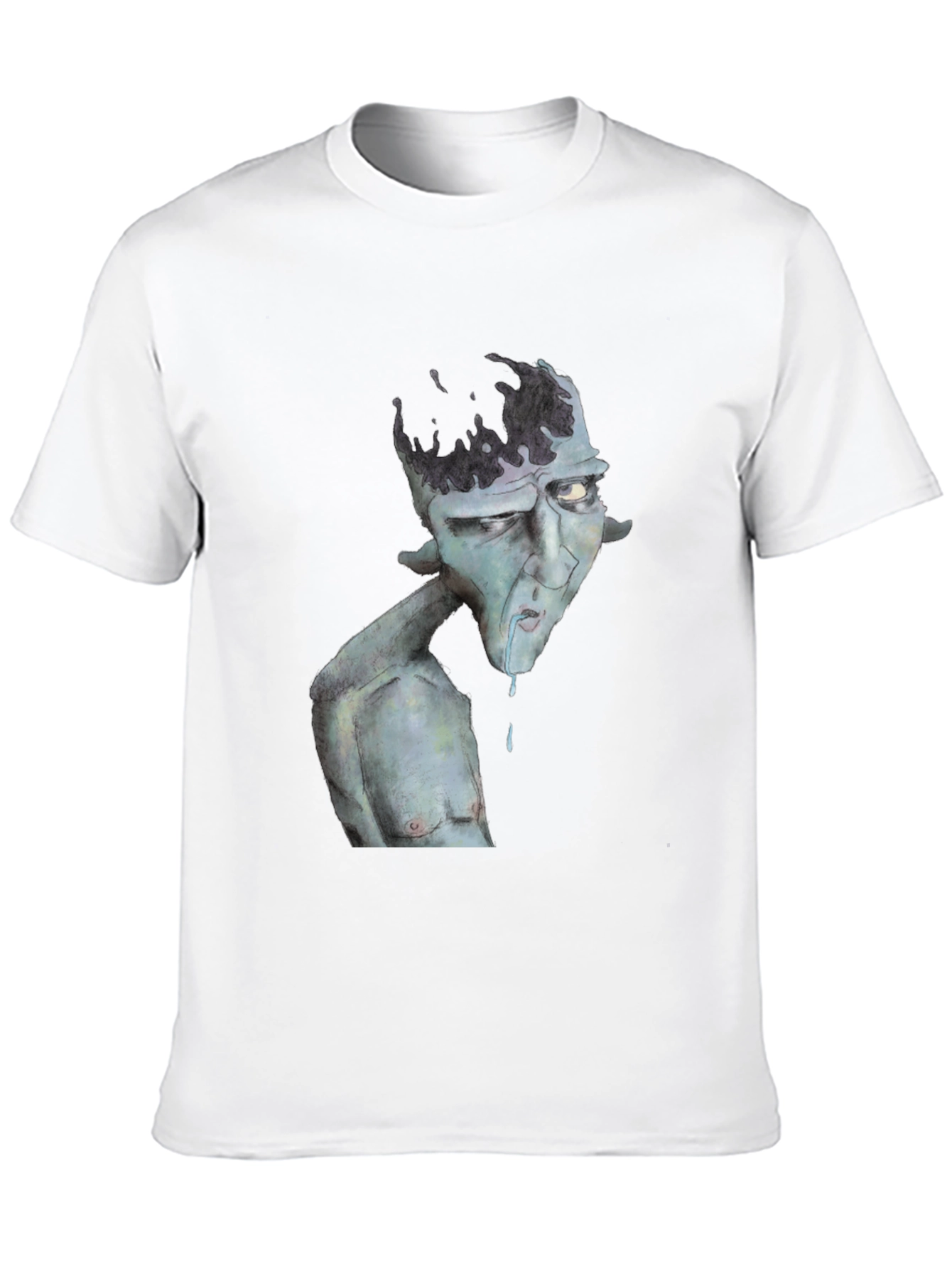 Unique Graphic Print Black T-Shirt