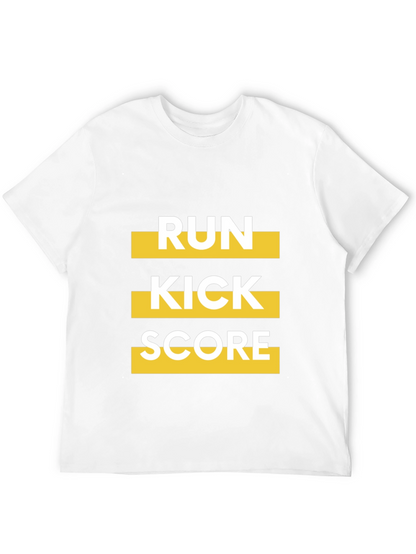 Run Kick Score Black Graphic Tee