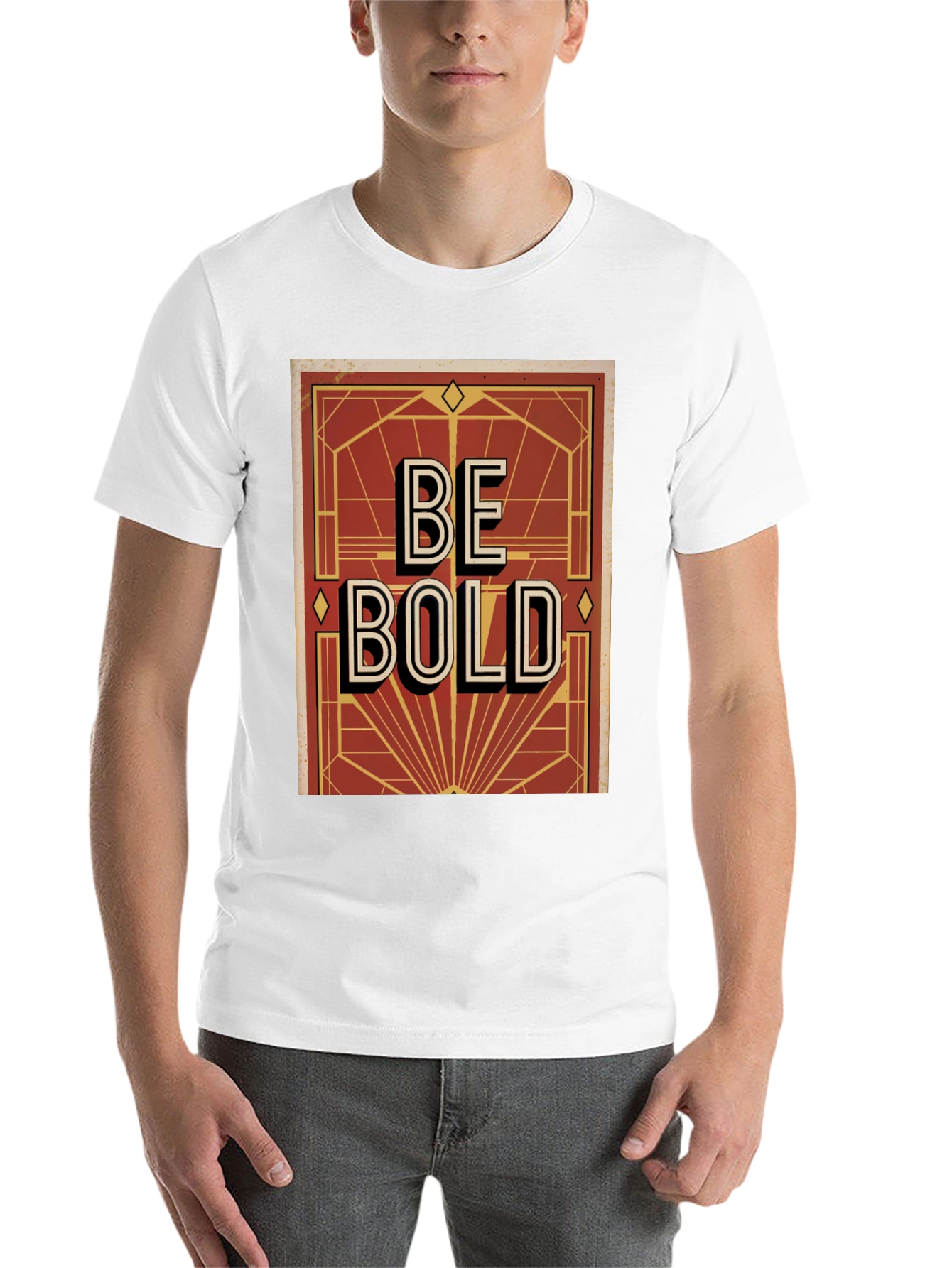 Be Bold Graphic Print Mens T-Shirt