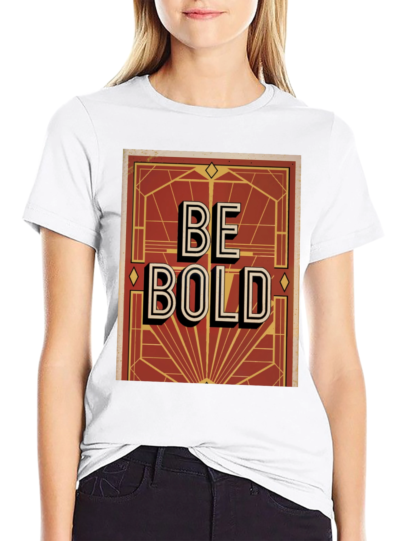 Be Bold Graphic Print Mens T-Shirt