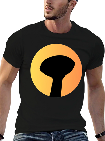 Graphic Tee: Silhouette Water Tower Art T-Shirt