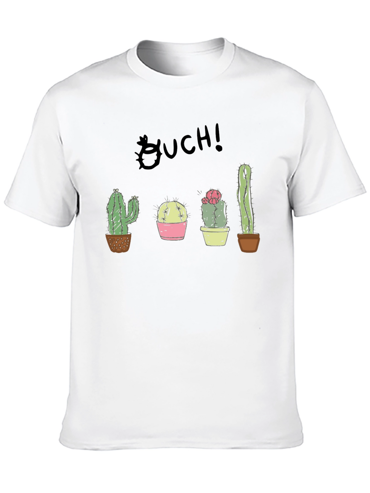 Ouch! Cactus Graphic Black T-Shirt