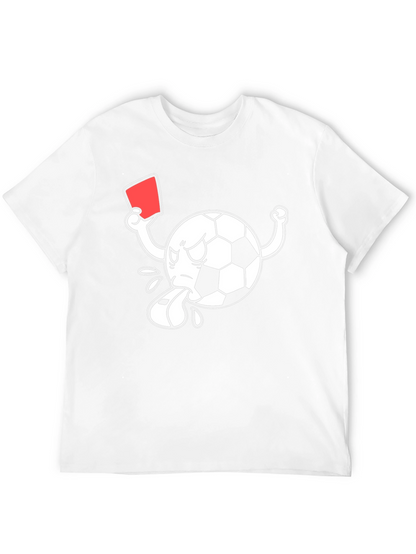 Soccer Cartoon Referee Black T-Shirt
