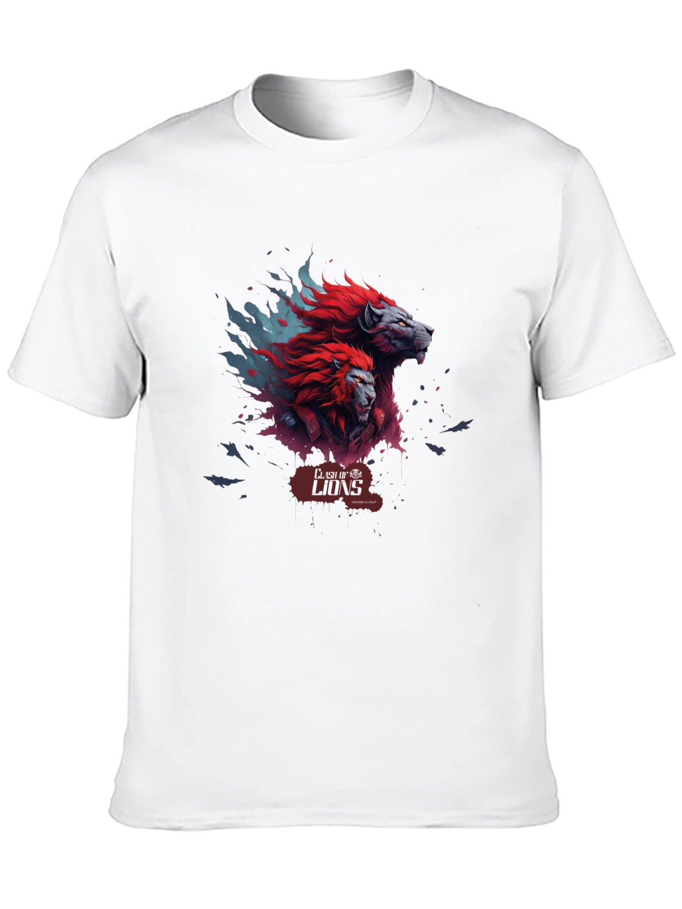 Clash of Lions Graphic Tee - Black