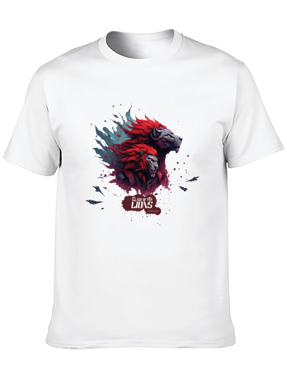 Clash of Lions Graphic Tee - Black