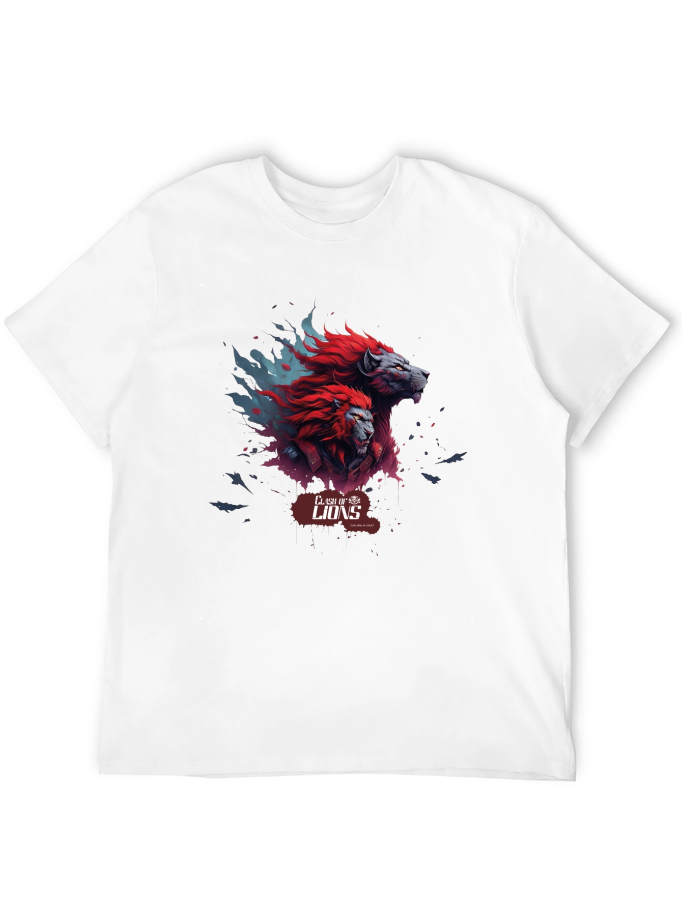 Clash of Lions Graphic Tee - Black