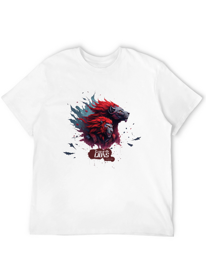 Clash of Lions Graphic Tee - Black