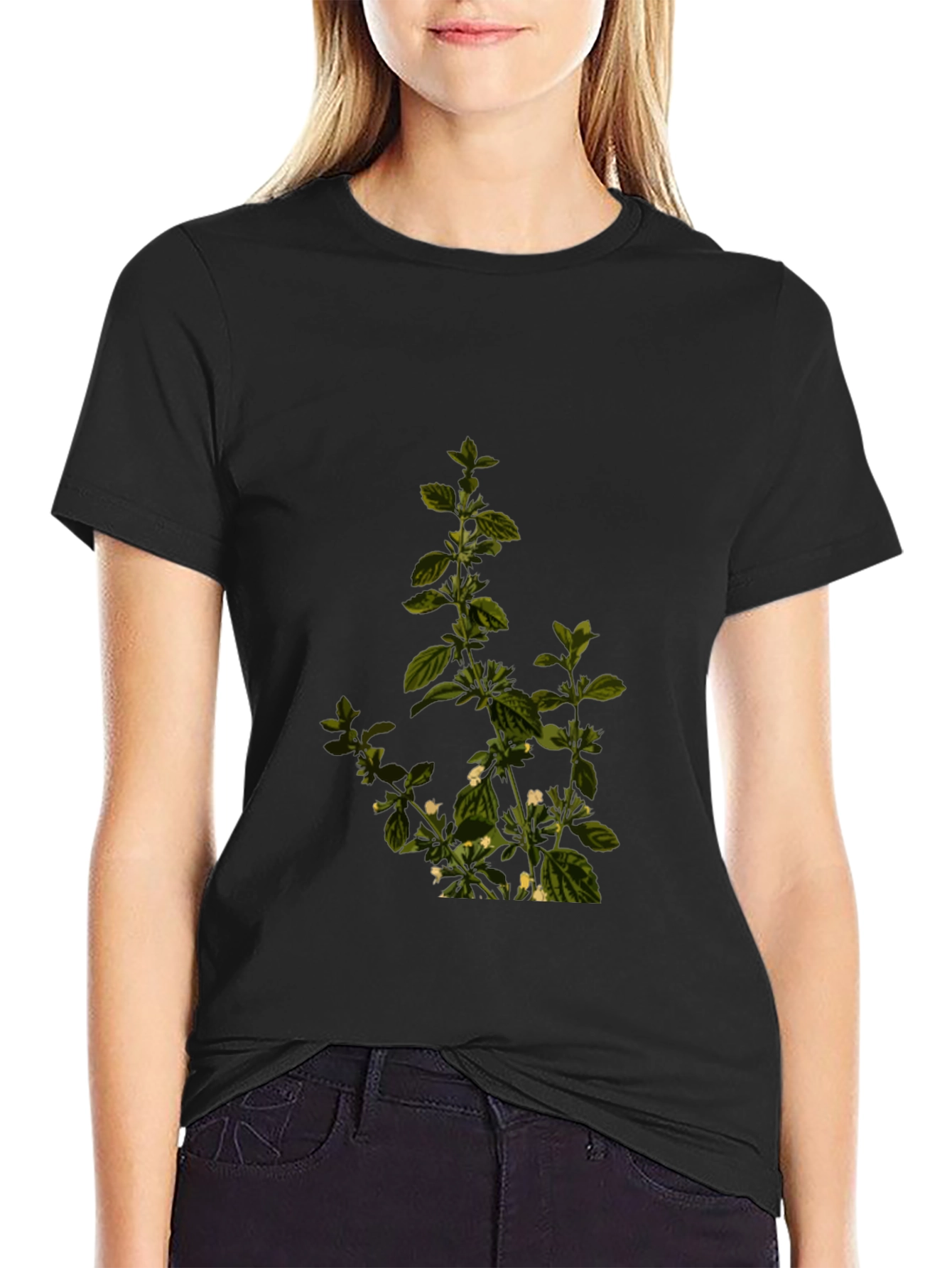 Botanical Print Tee - Stylish Comfort