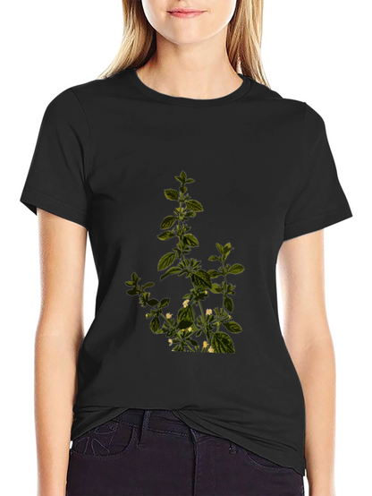 Botanical Print Tee - Stylish Comfort