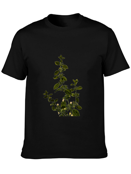 Botanical Print Tee - Stylish Comfort