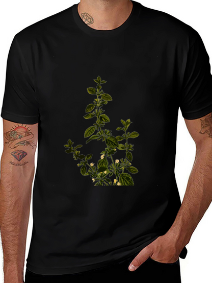 Botanical Print Tee - Stylish Comfort