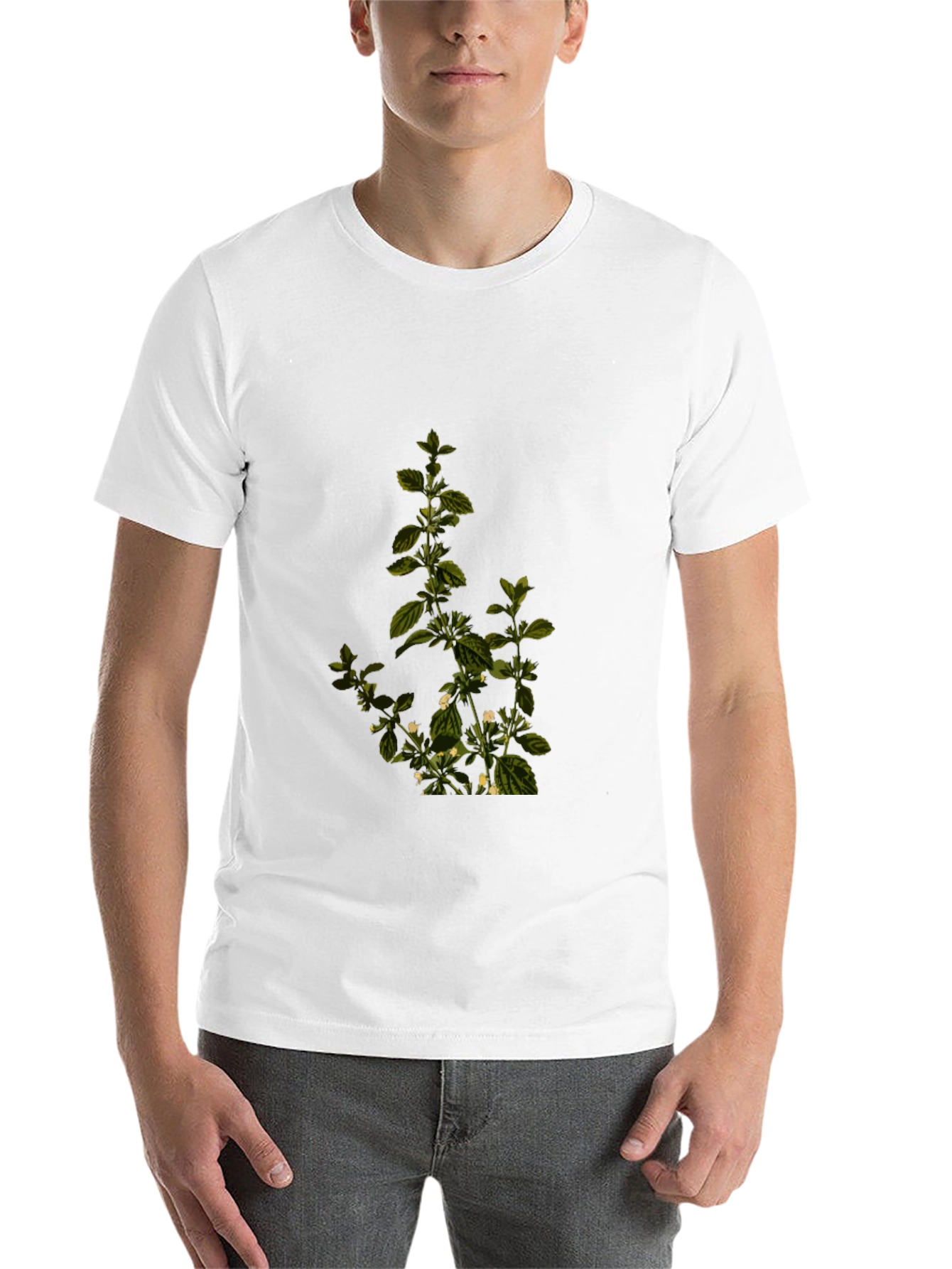 Botanical Print Tee - Stylish Comfort