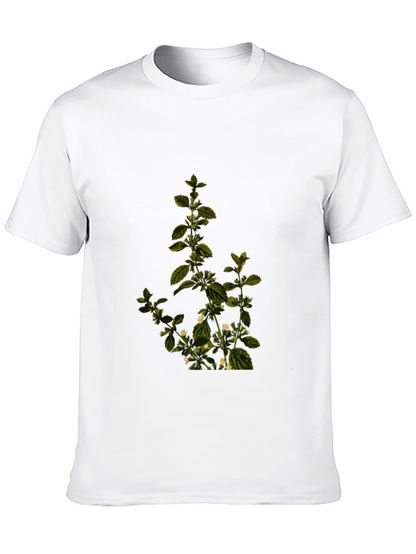 Botanical Print Tee - Stylish Comfort
