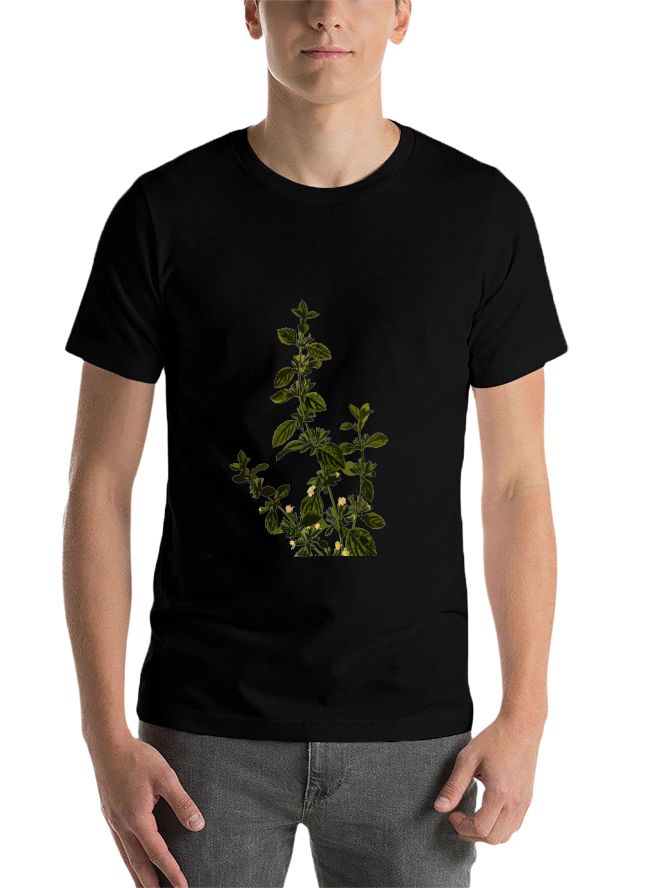 Botanical Print Tee - Stylish Comfort