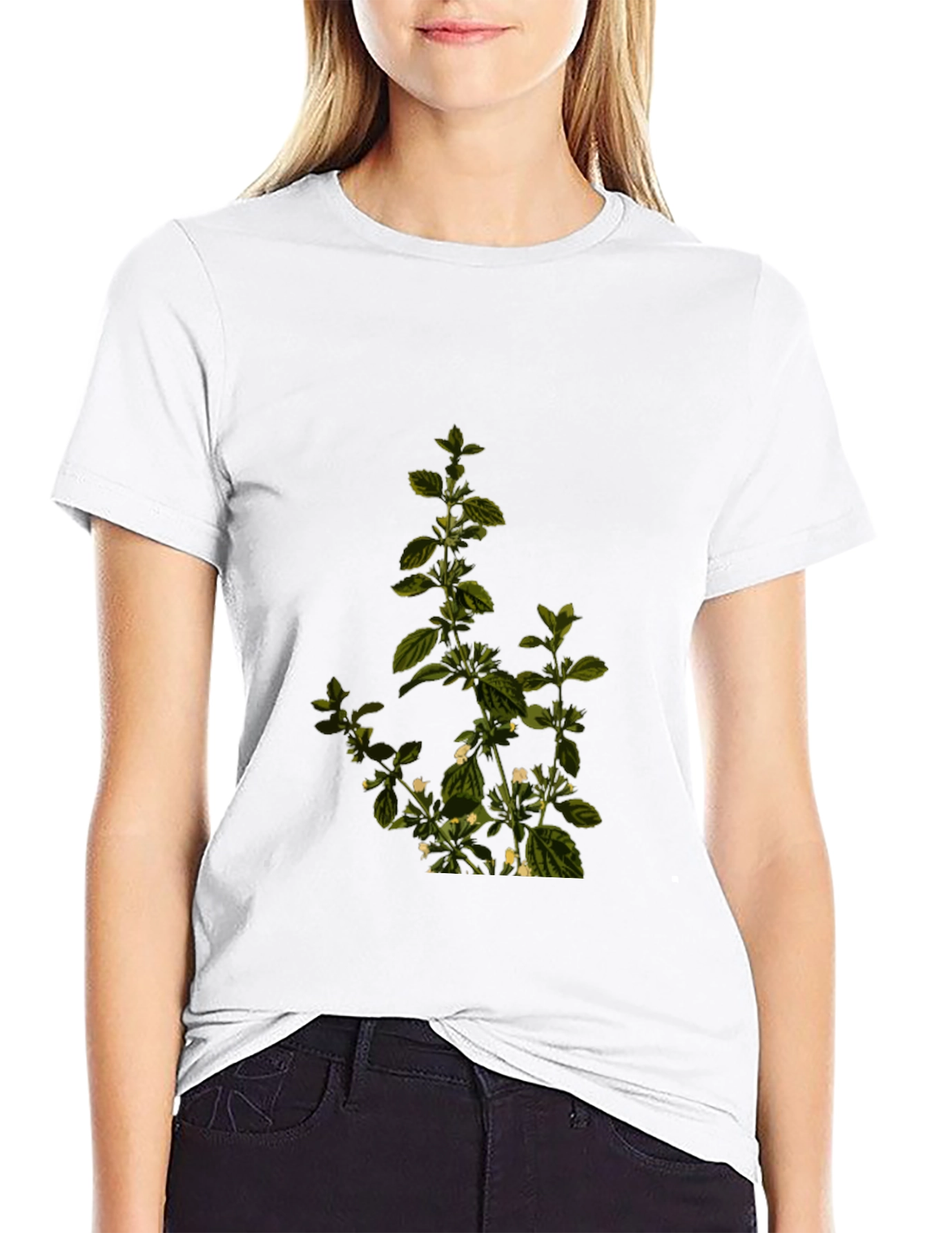 Botanical Print Tee - Stylish Comfort