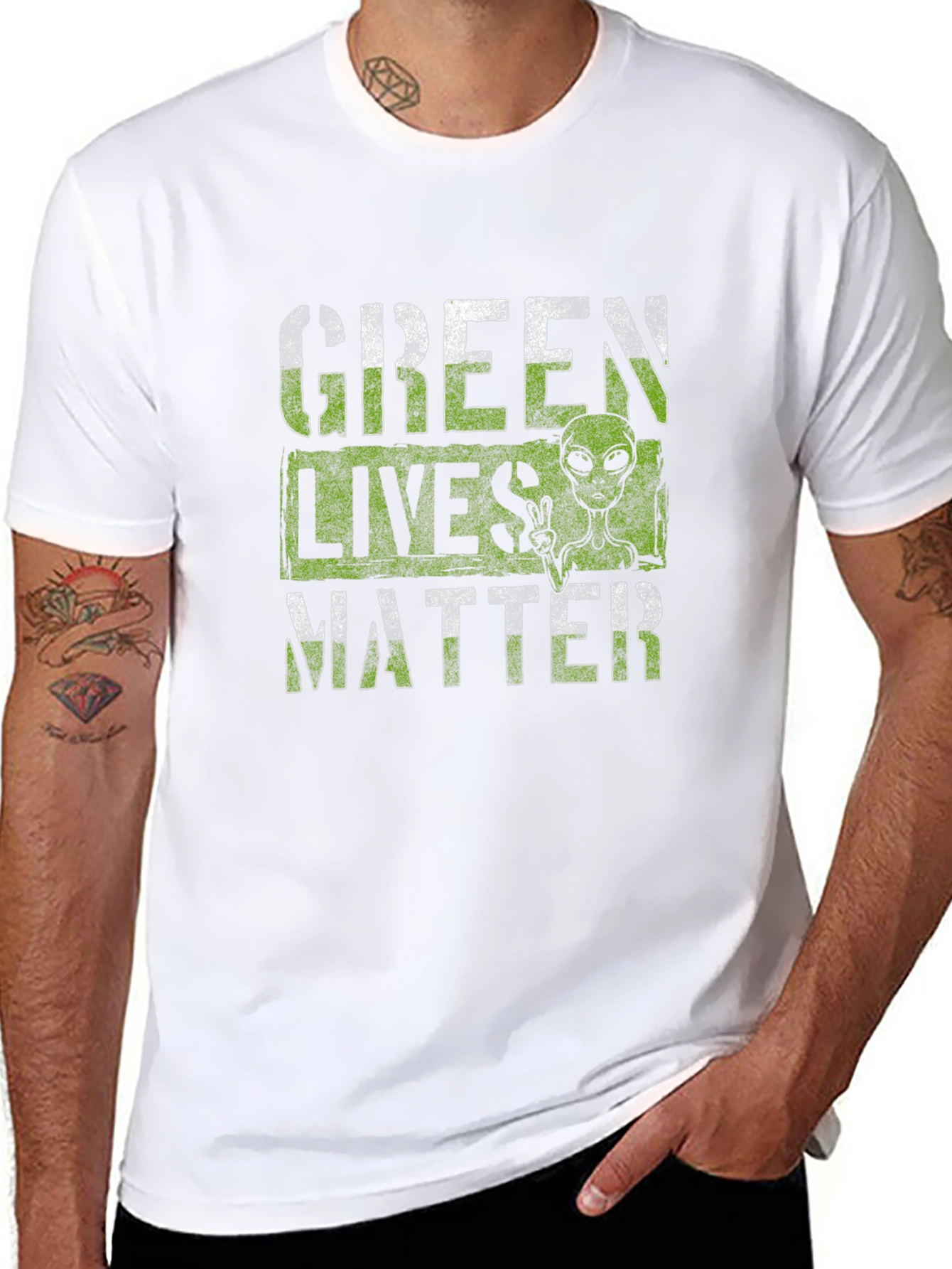 Green Lives Matter Alien T-Shirt