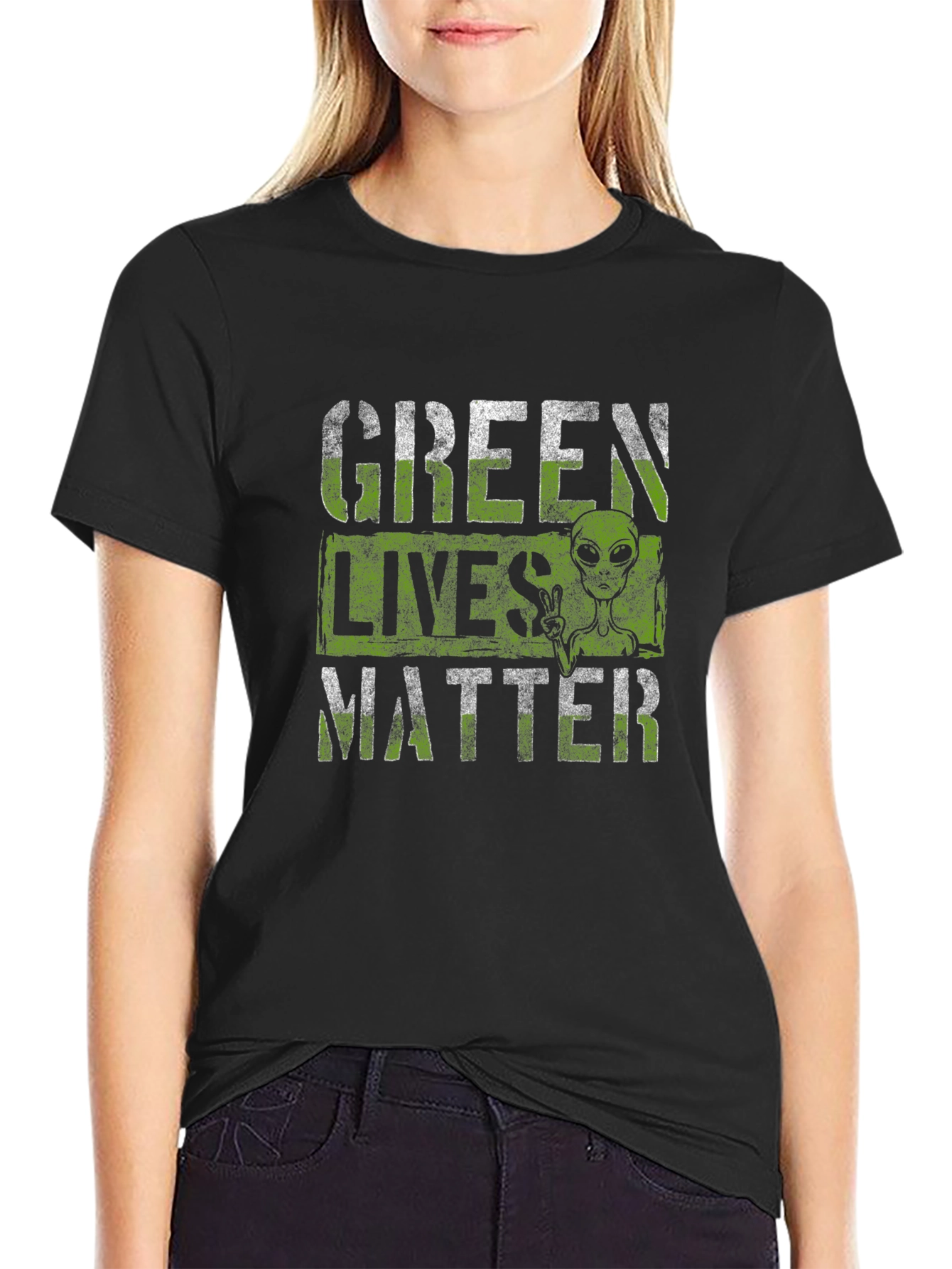 Green Lives Matter Alien T-Shirt