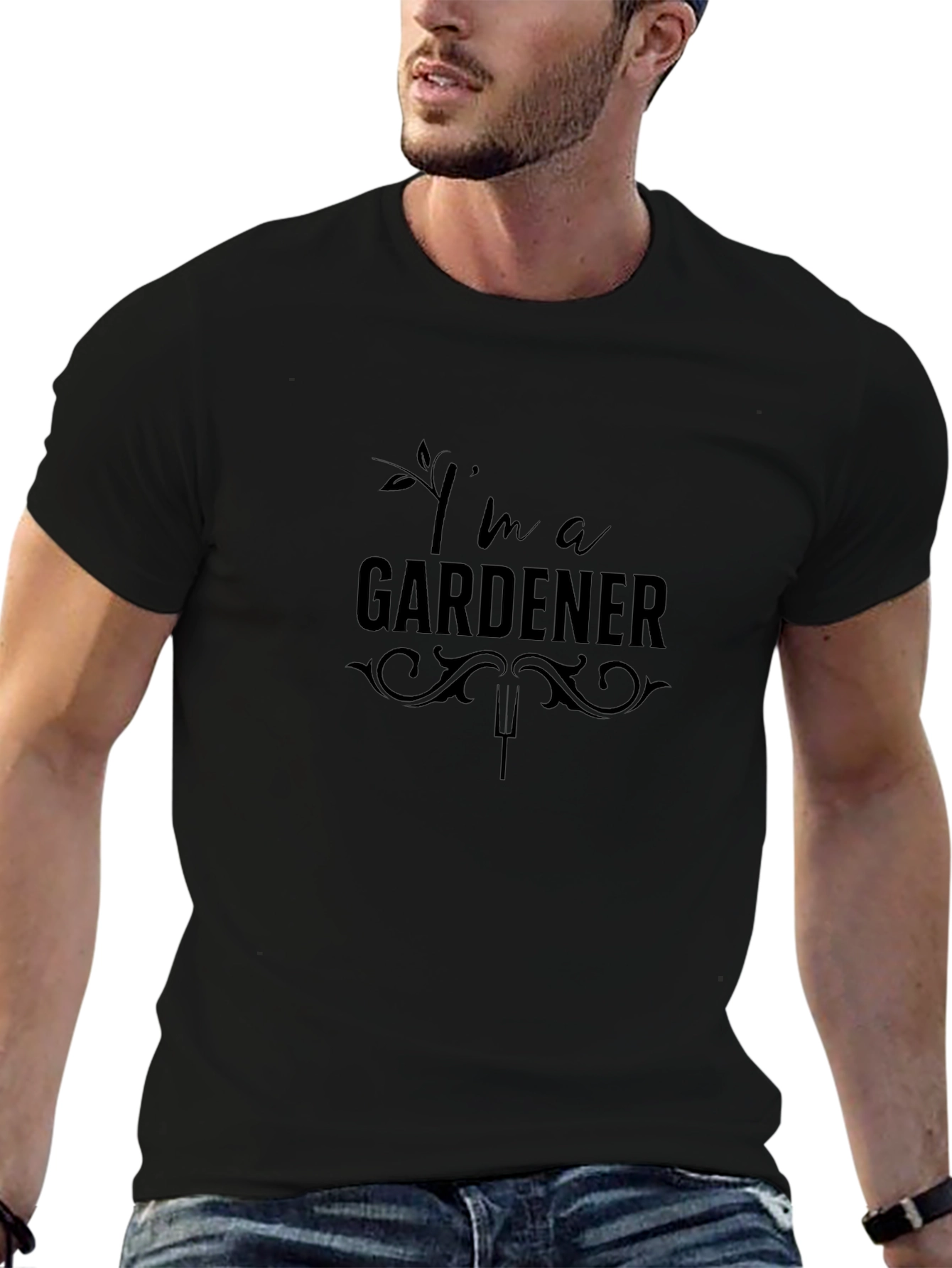 Im a Gardener T-Shirt - Black Graphic Tee