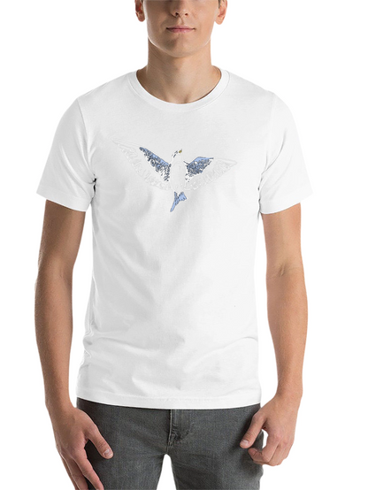 Flying Bird Graphic Black T-Shirt