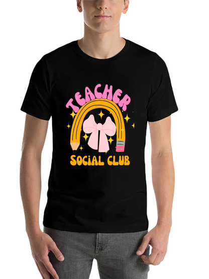 Teacher Social Club Black Graphic T-Shirt