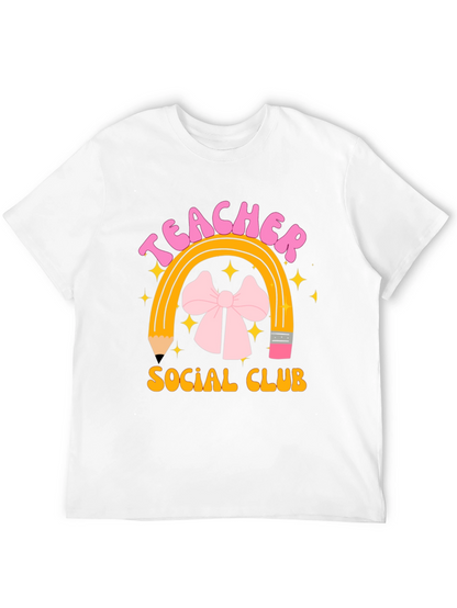 Teacher Social Club Black Graphic T-Shirt