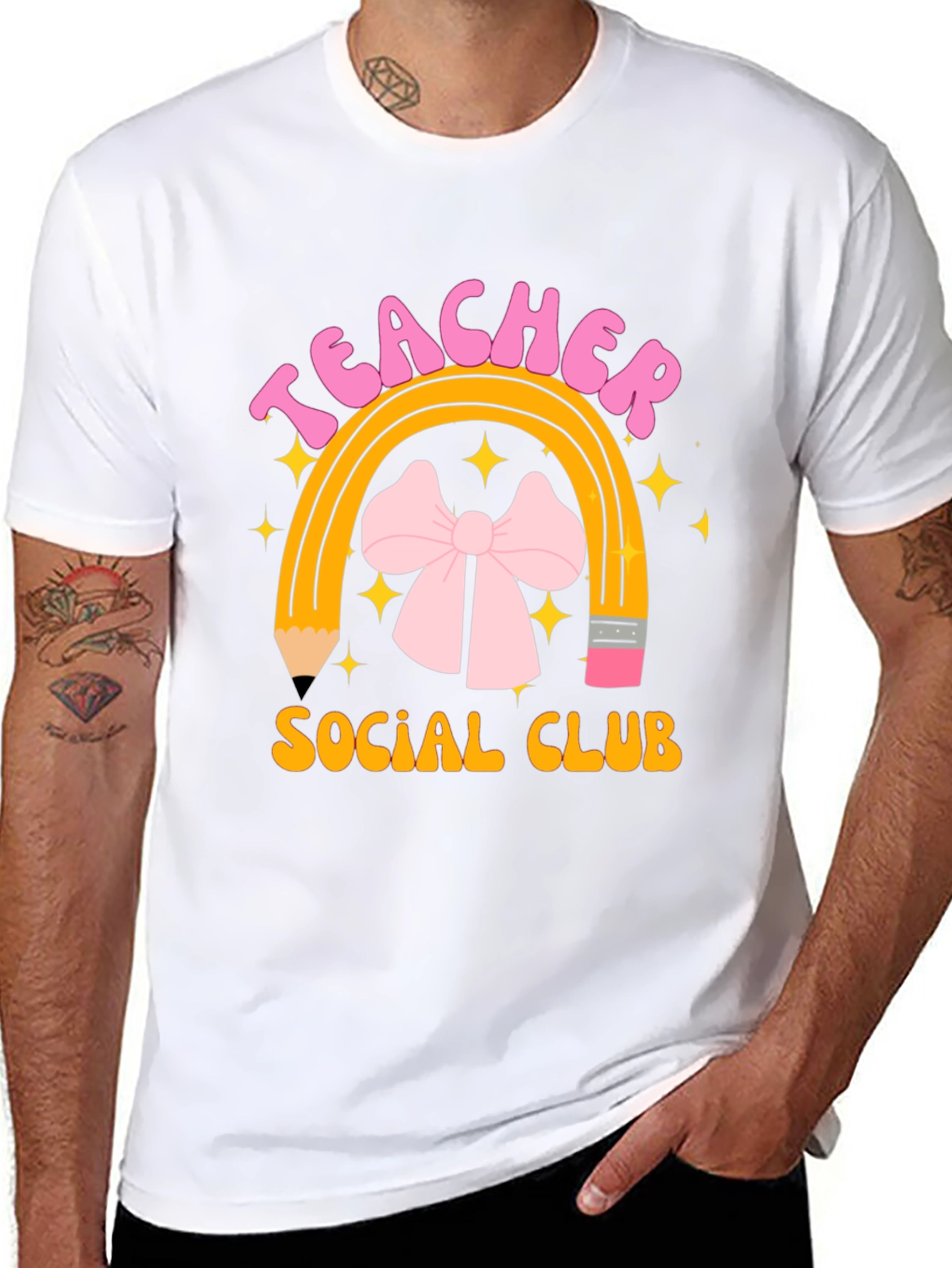 Teacher Social Club Black Graphic T-Shirt