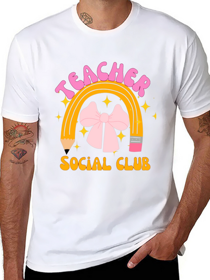 Teacher Social Club Black Graphic T-Shirt