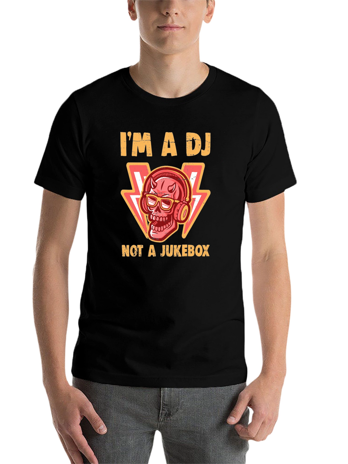 Im a DJ Not a Jukebox Black T-Shirt