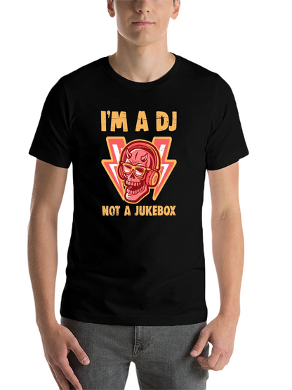 Im a DJ Not a Jukebox Black T-Shirt
