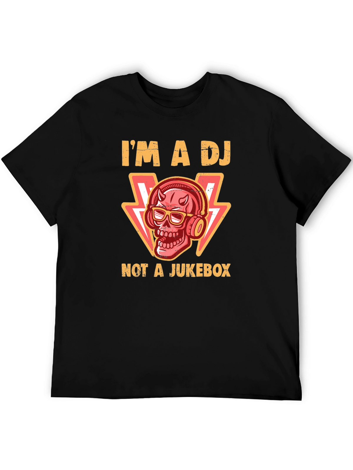 Im a DJ Not a Jukebox Black T-Shirt
