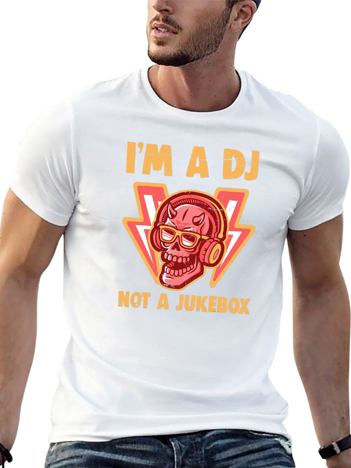 Im a DJ Not a Jukebox Black T-Shirt