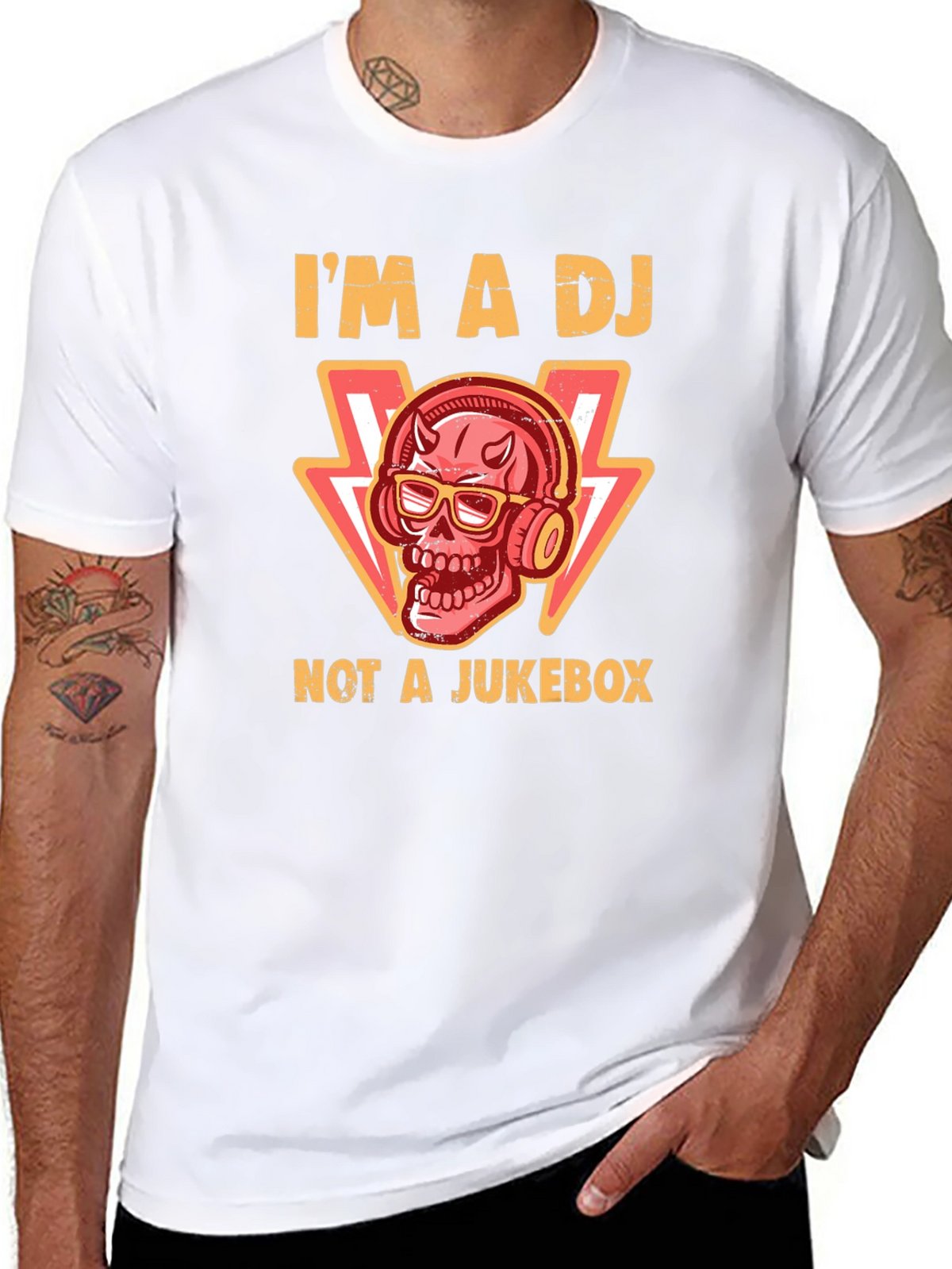 Im a DJ Not a Jukebox Black T-Shirt
